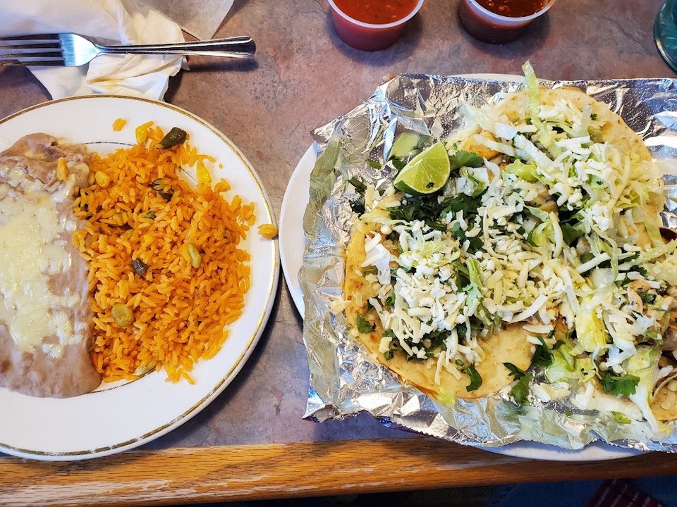 Fish Tacos w Rice & Beans